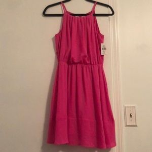 Hot pink dress